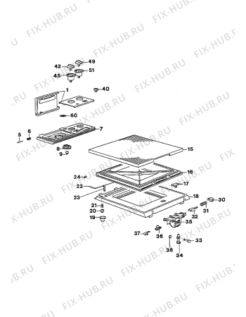 Взрыв-схема стиральной машины Zanussi TL832C - Схема узла Control panel and lid